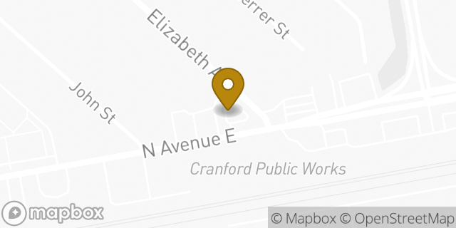 Map showing the location of Starbucks in Cranford, NJ 07016