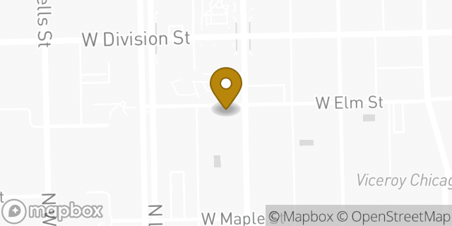 Map showing the location of Chase ATM in Chicago, IL 60610