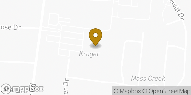 Map showing the location of Kroger in Louisville, KY 40258