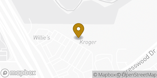 Map showing the location of Kroger in Houston, TX 77070