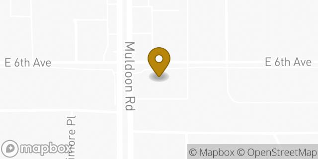 Map showing the location of AutoZone in Anchorage, AK 99504