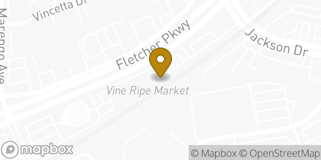 Map showing the location of Amazon Locker - Squareone in La Mesa, CA 91942