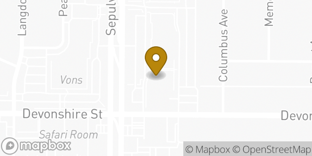 Map showing the location of The UPS Store in Mission Hills, CA 91345