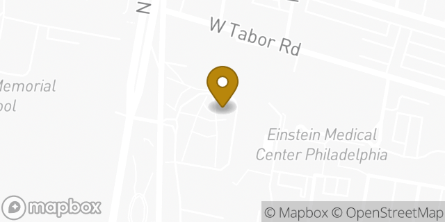 Map showing the location of Einstein Complex Family Planning Center in Philadelphia, PA 19144