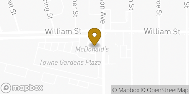 Map showing the location of McDonald's in Buffalo, NY 14204