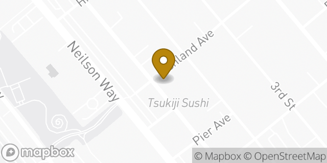Map showing the location of Starbucks in Santa Monica, CA 90405