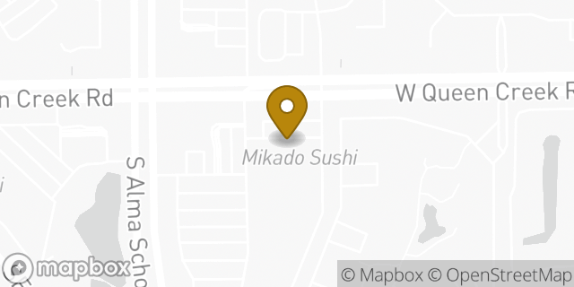 Map showing the location of Subway in Chandler, AZ 85248
