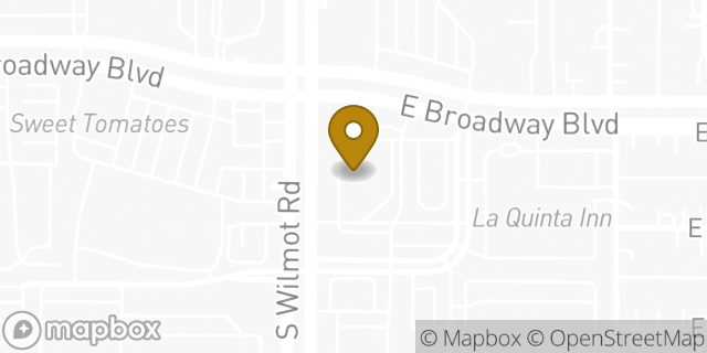 Map showing the location of CVS Pharmacy in Tucson, AZ 85710