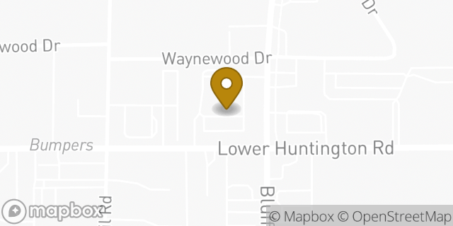 Map showing the location of Walgreens in Fort Wayne, IN 46809
