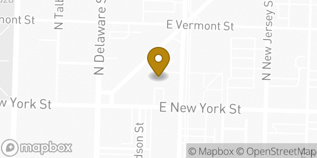 Map showing the location of HOTWORX in Indianapolis, IN 46204