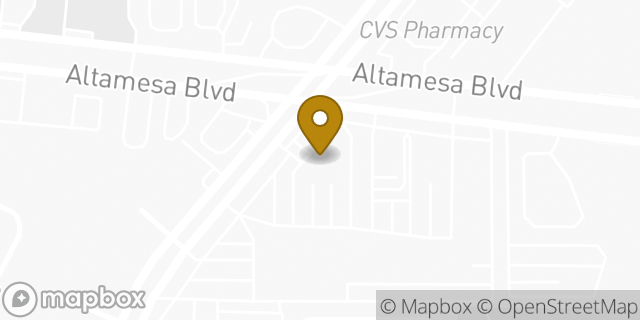 Map showing the location of Amazon Locker - Nivesh in Fort Worth, TX 76133