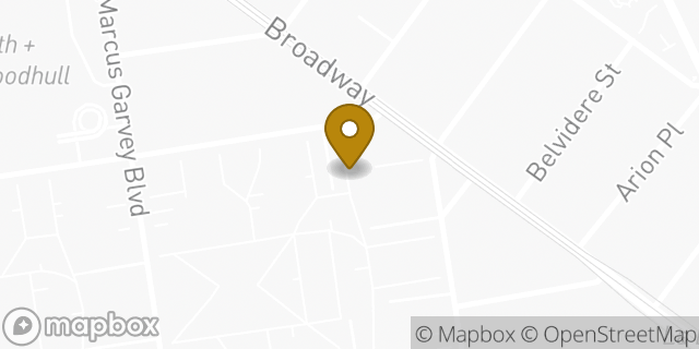Map showing the location of Amazon Locker - Aqeel in Brooklyn, NY 11206