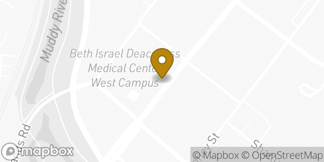 Map showing the location of Dunkin' in Boston, MA 02215