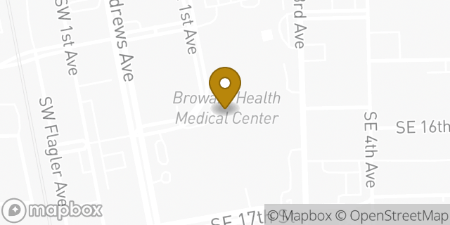 Map showing the location of Starbucks in Fort Lauderdale, FL 33316