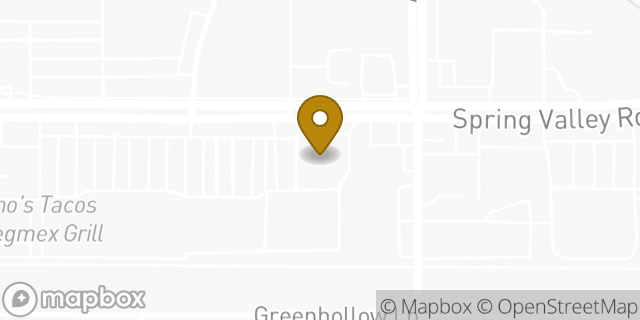 Map showing the location of AutoZone in Dallas, TX 75240