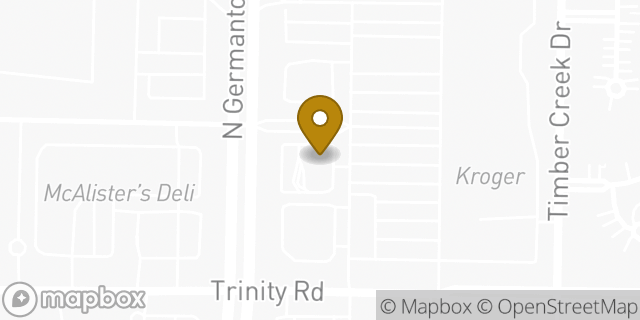 Map showing the location of McDonald's in Cordova, TN 38018