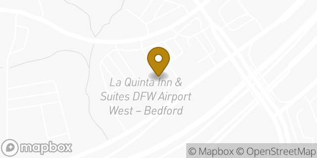 Map showing the location of La Quinta Inn and Suites DFW Airport West - Bedford in Bedford, TX 76021