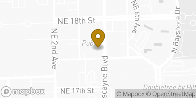 Map showing the location of Publix in Miami, FL
