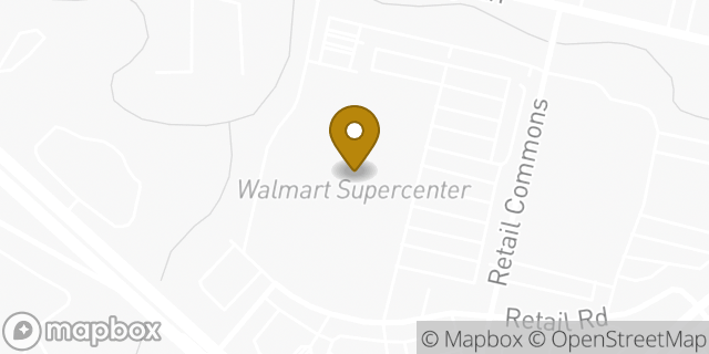 Map showing the location of Walmart Grocery Pickup and Delivery in Dallas, TX 75231