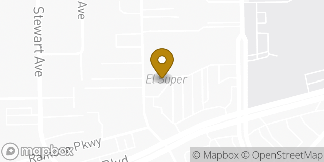 Map showing the location of AutoZone in Baldwin Park, CA 91706