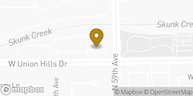 Map showing the location of Chase Bank in Glendale, AZ 85308