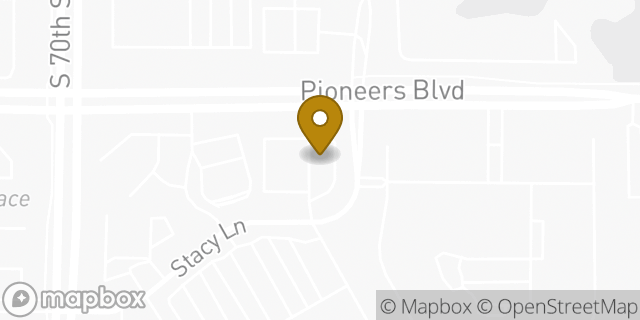 Map showing the location of Chipotle Mexican Grill in Lincoln, NE 68506