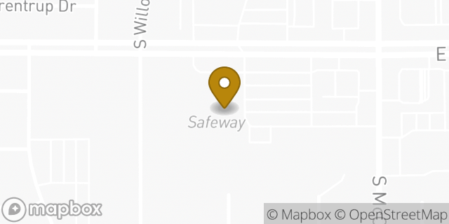 Map showing the location of Safeway in Tempe, AZ 85284