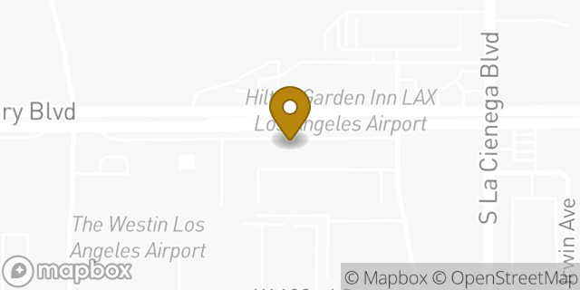 Map showing the location of Subway in Los Angeles, CA 90045