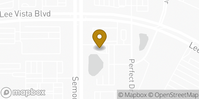 Map showing the location of Starbucks in Orlando, FL 32822