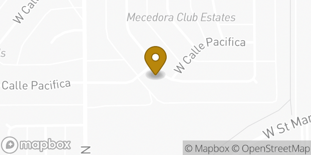 Map showing the location of Church of Jesus Christ of Latter Day Saints in Tucson, AZ 85745