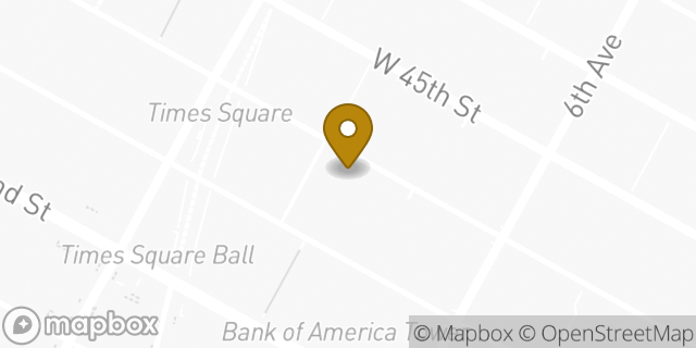 Map showing the location of Subway in New York, NY 10036