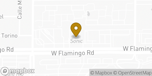 Map showing the location of Sonic Drive In in Las Vegas, NV 89103