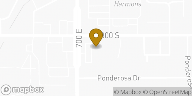 Map showing the location of Amazon Locker - Structure in Sandy, UT 84070