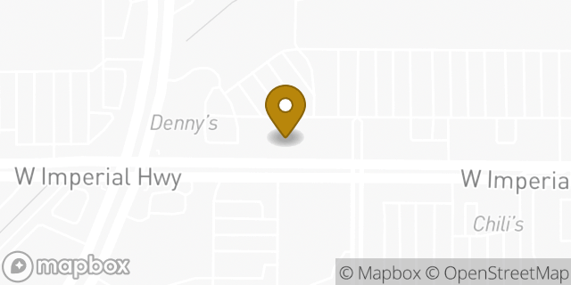 Map showing the location of Starbucks in La Habra, CA 90631