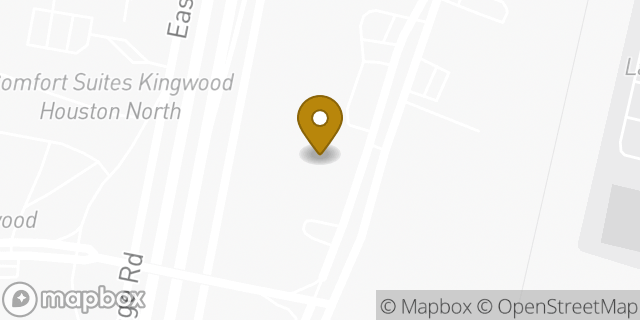 Map showing the location of Penske Truck Rental in Kingwood, TX 77339