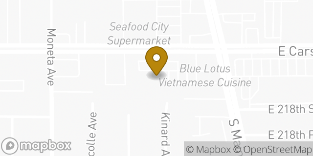 Map showing the location of CVS Pharmacy in Carson, CA 90745