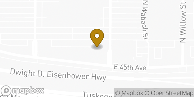Map showing the location of Olive Garden in Denver, CO 80238