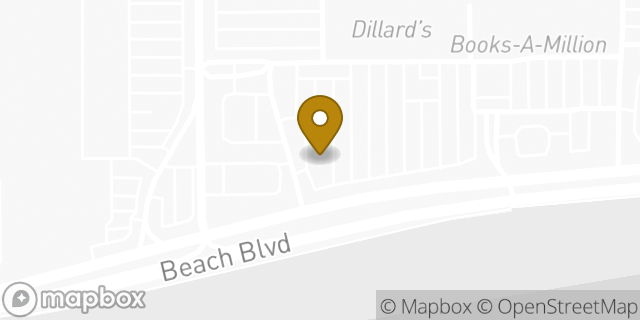 Map showing the location of Starbucks in Biloxi, MS 39531