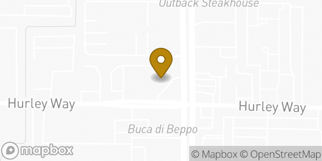 Map showing the location of Amazon Locker - Amari in Sacramento, CA 95825