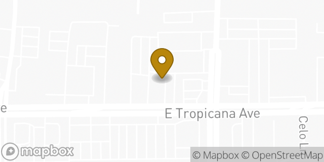 Map showing the location of Dunkin' in Las Vegas, NV 89121