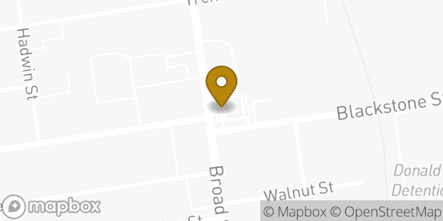 Map showing the location of Dunkin' in Central Falls, RI 02863