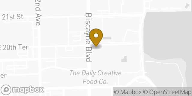 Map showing the location of The UPS Store in Miami, FL 33137