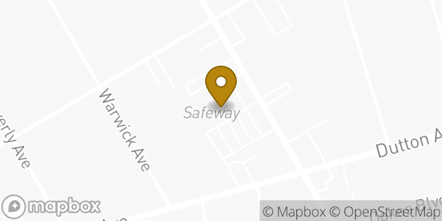 Map showing the location of Safeway in San Leandro, CA 94577