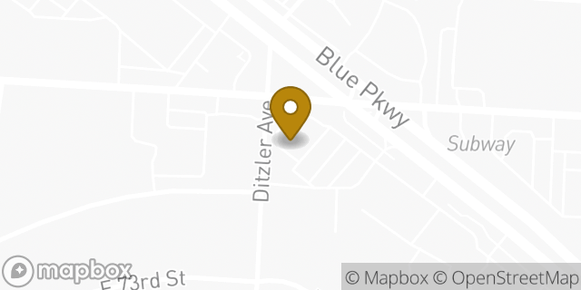 Map showing the location of Chipotle Mexican Grill in Raytown, MO 64133