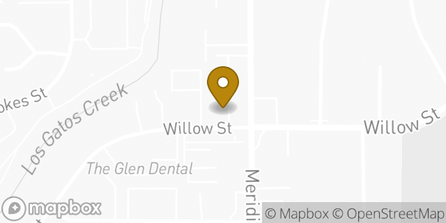 Map showing the location of Starbucks in San Jose, CA 95125