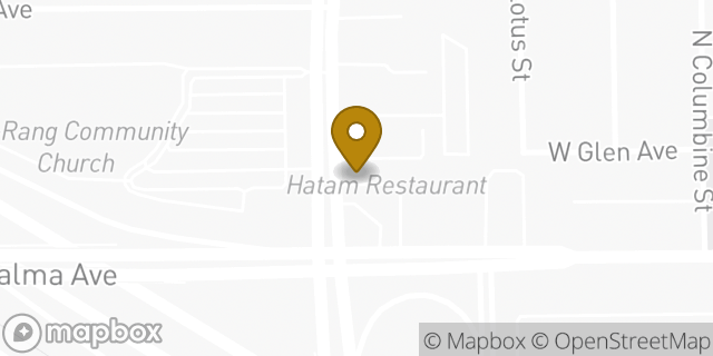 Map showing the location of Subway in Anaheim, CA 92801
