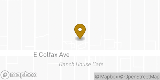 Map showing the location of Amazon Locker - Catalpa in Denver, CO 80220