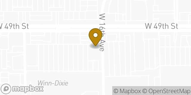 Map showing the location of Walgreens in Hialeah, FL 33012