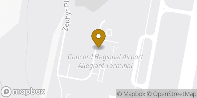 Map showing the location of Avis Car Rental in Concord, NC 28027