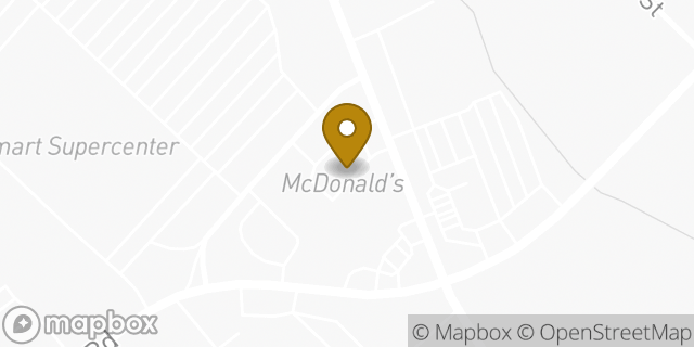 Map showing the location of McDonald's in Lafayette, LA 70508